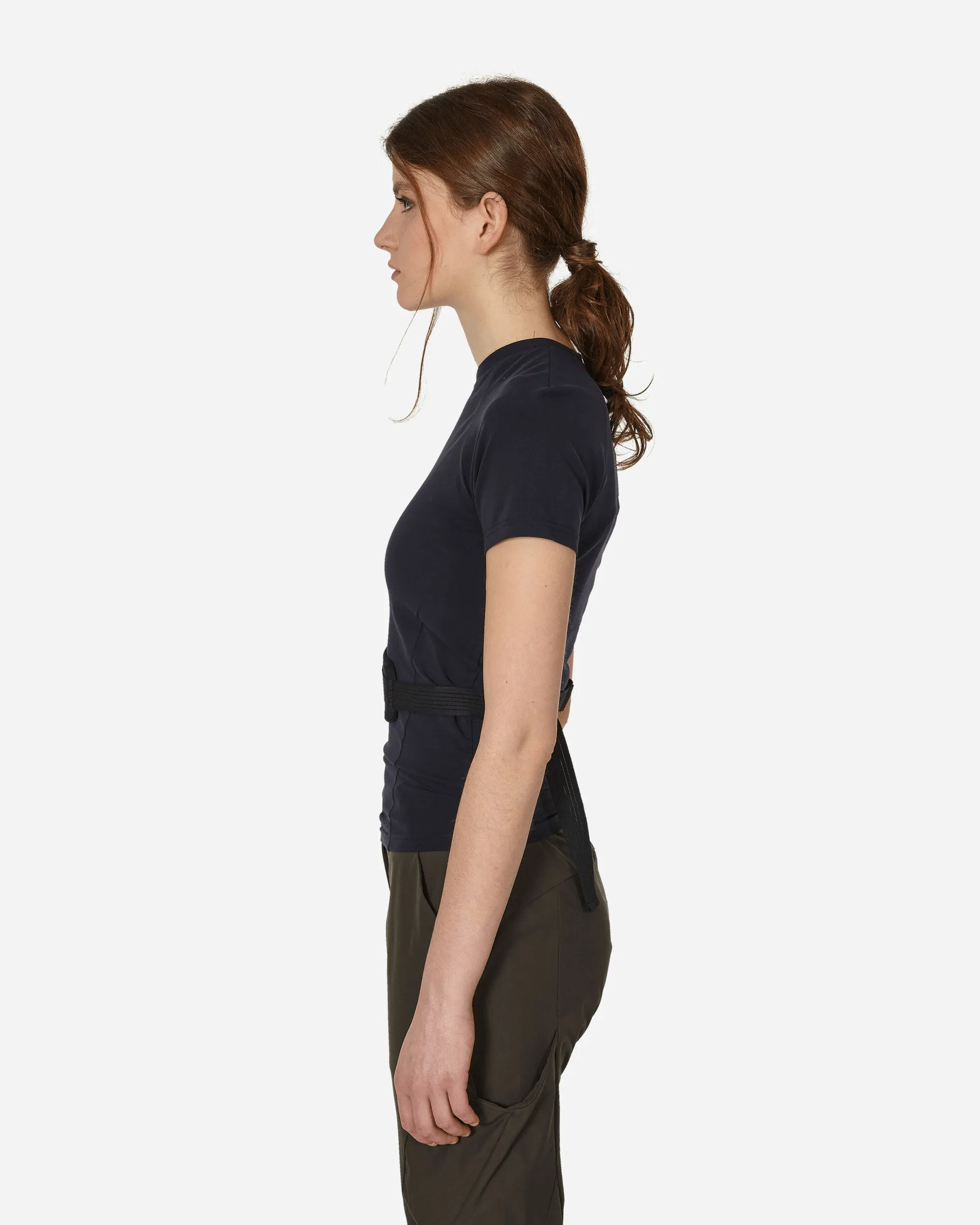 T-shirt à bandes Navy