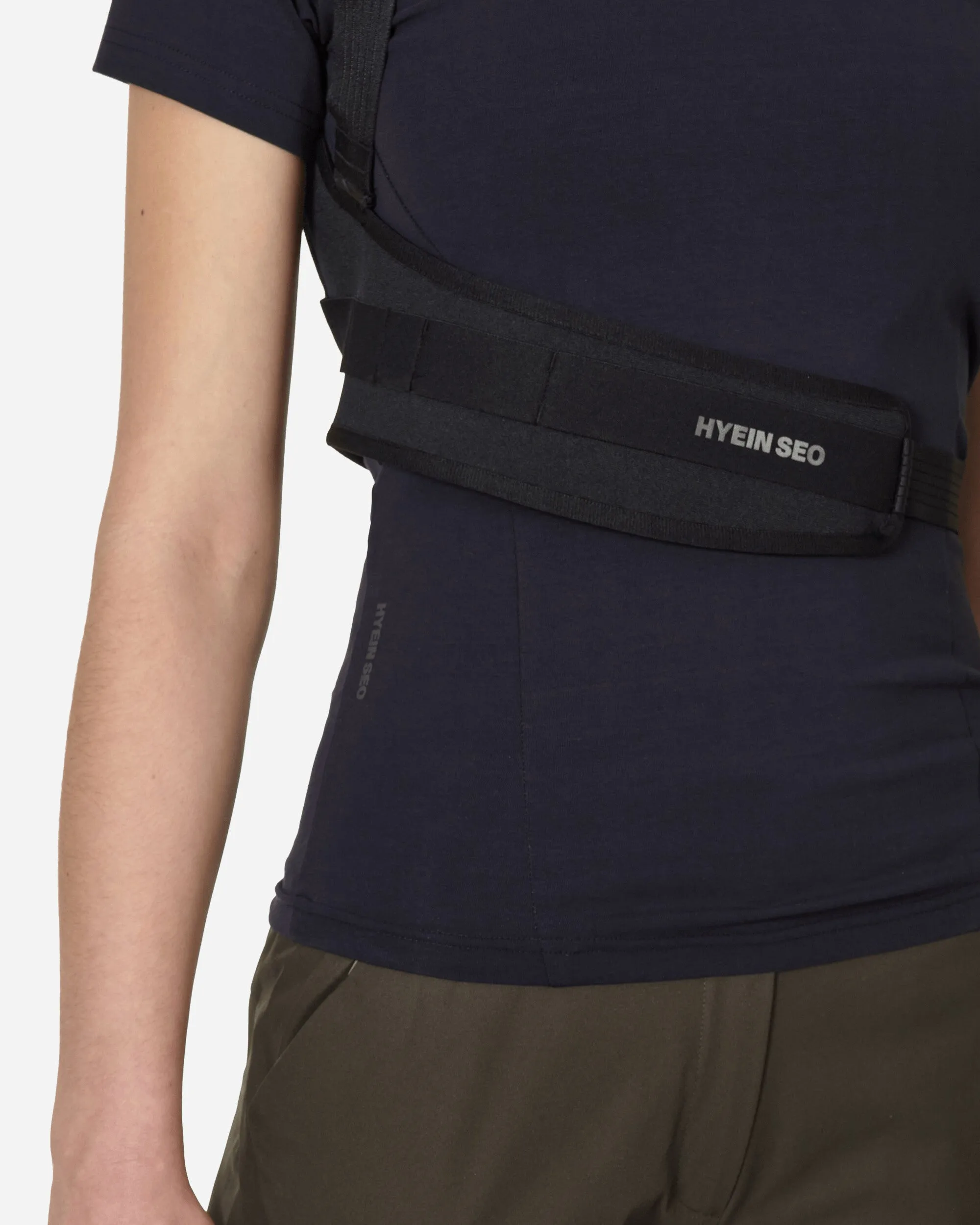 T-shirt à bandes Navy