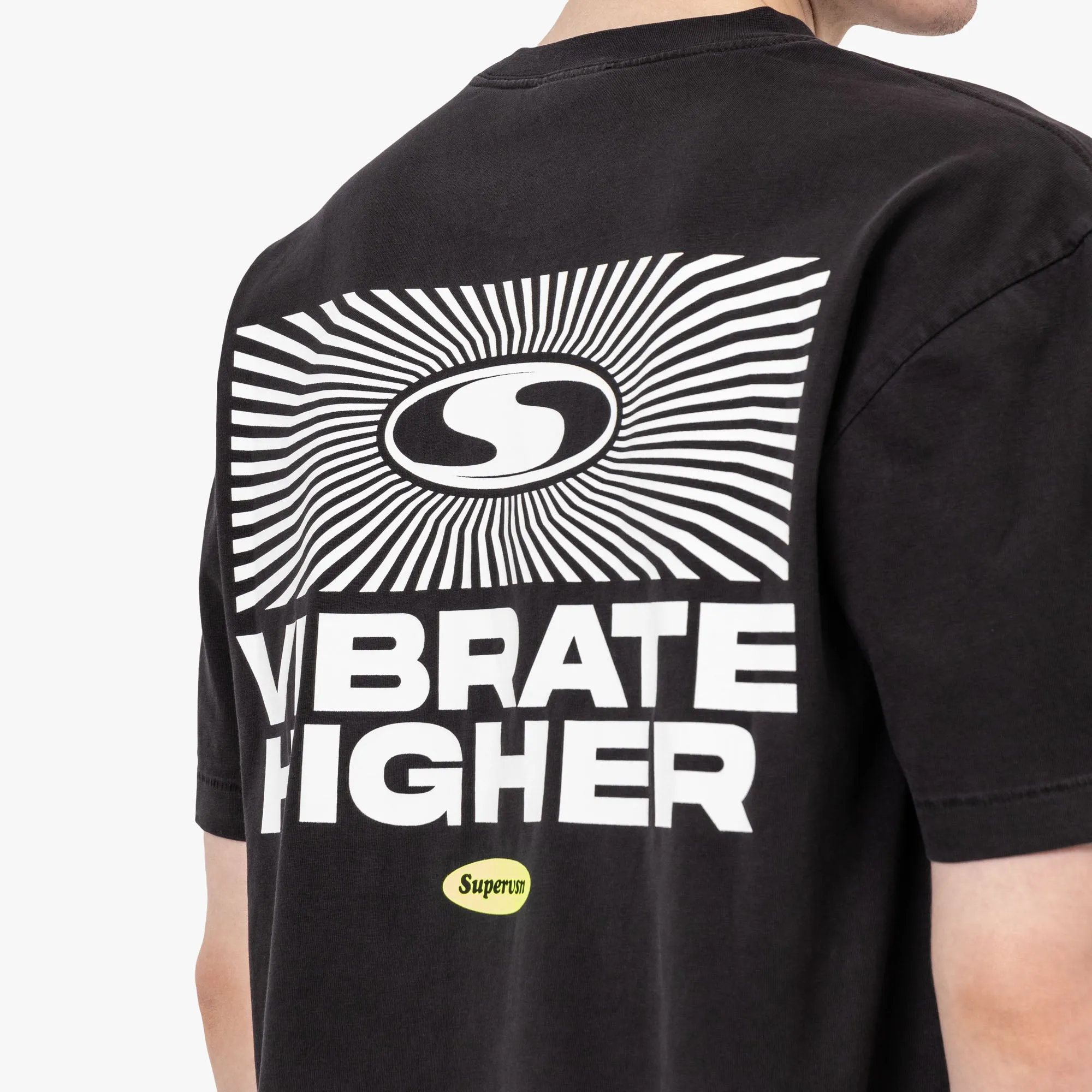 T-shirt Supervsn Vibrate Higher / Noir Vintage
