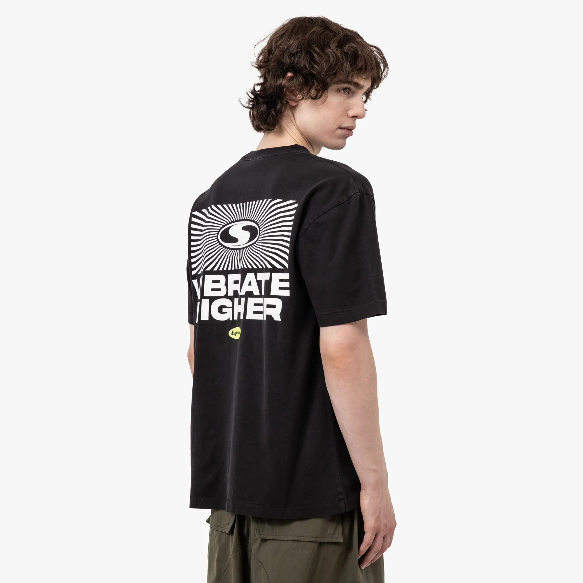 T-shirt Supervsn Vibrate Higher / Noir Vintage