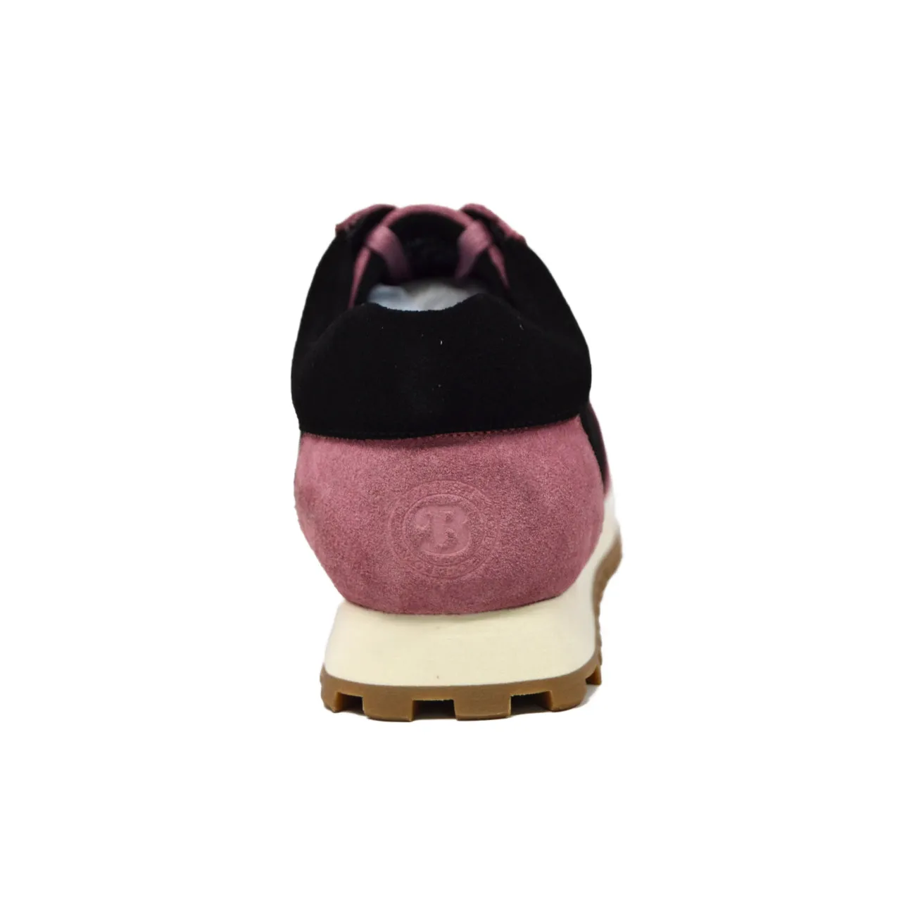 Surrey Sneakers Rose & Noir - Chaussures en Cuir et Suède Artisanales