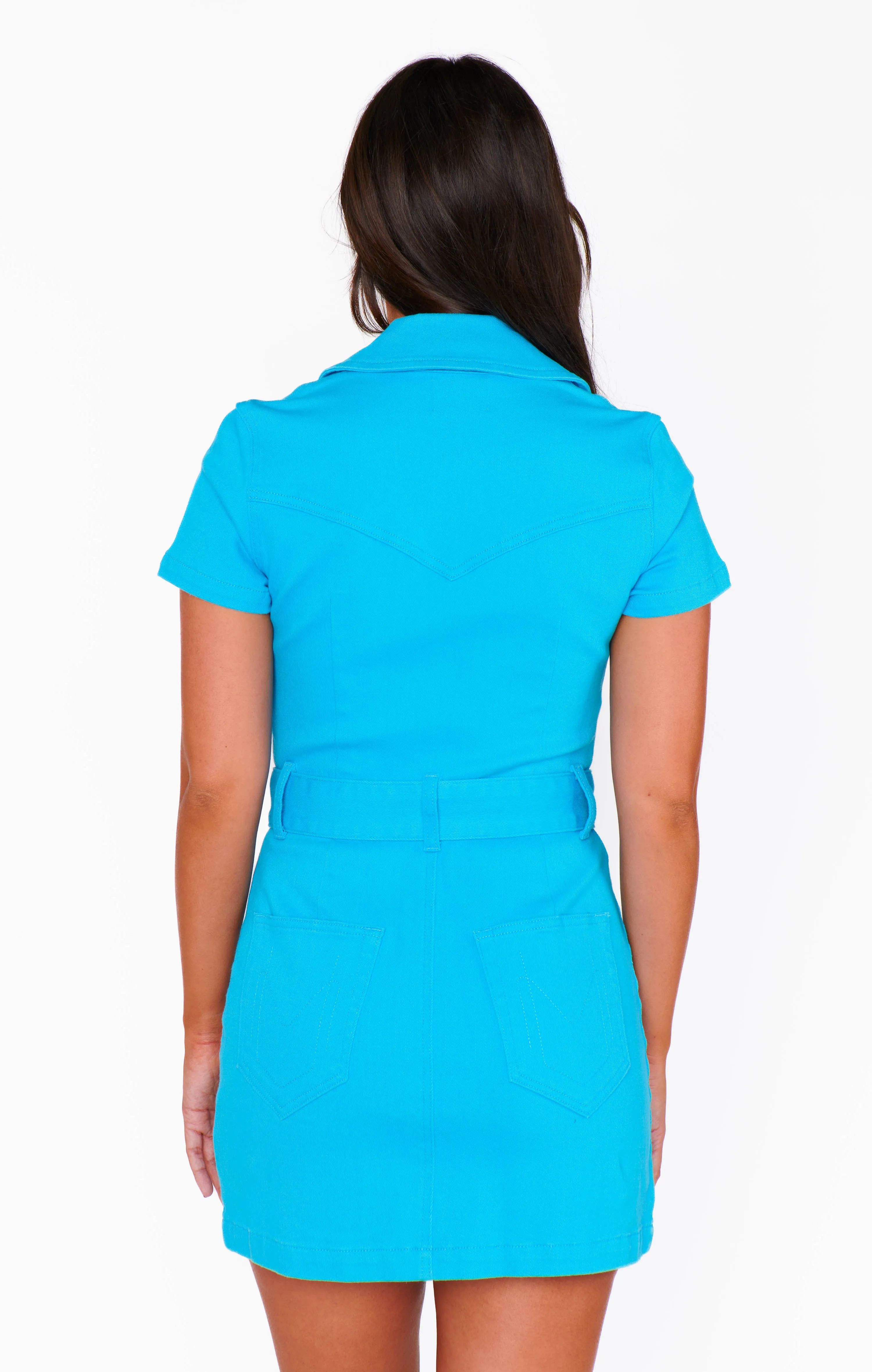 Robe courte Tempe ~ Denim azur
