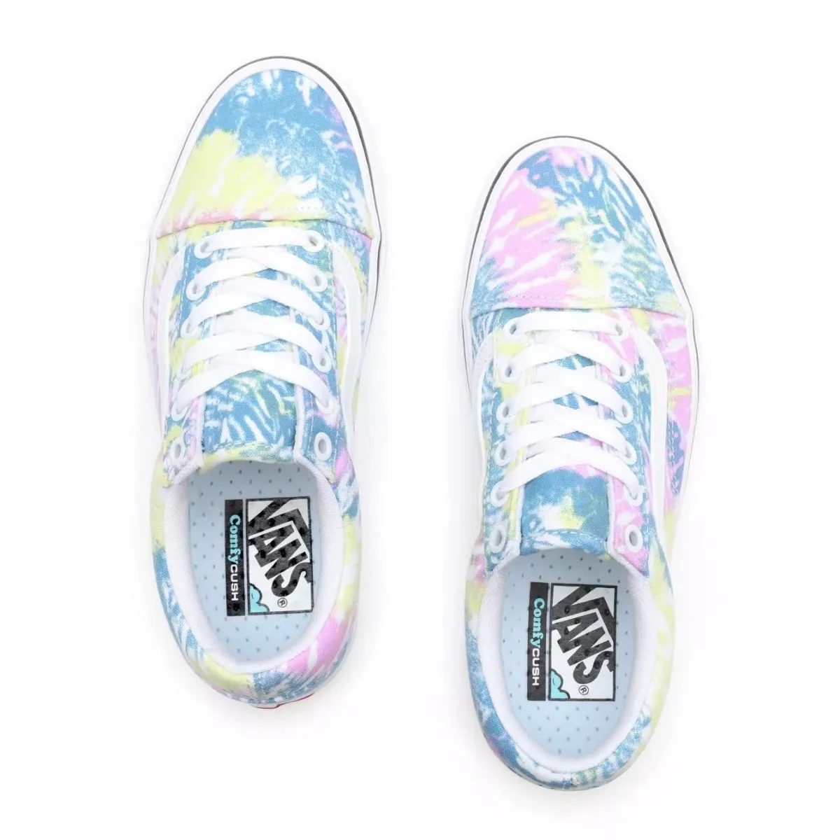 Vans Unisex Old Skool Confortable à semelle amortissante Teinture nouée Orchidée/Blanc pur