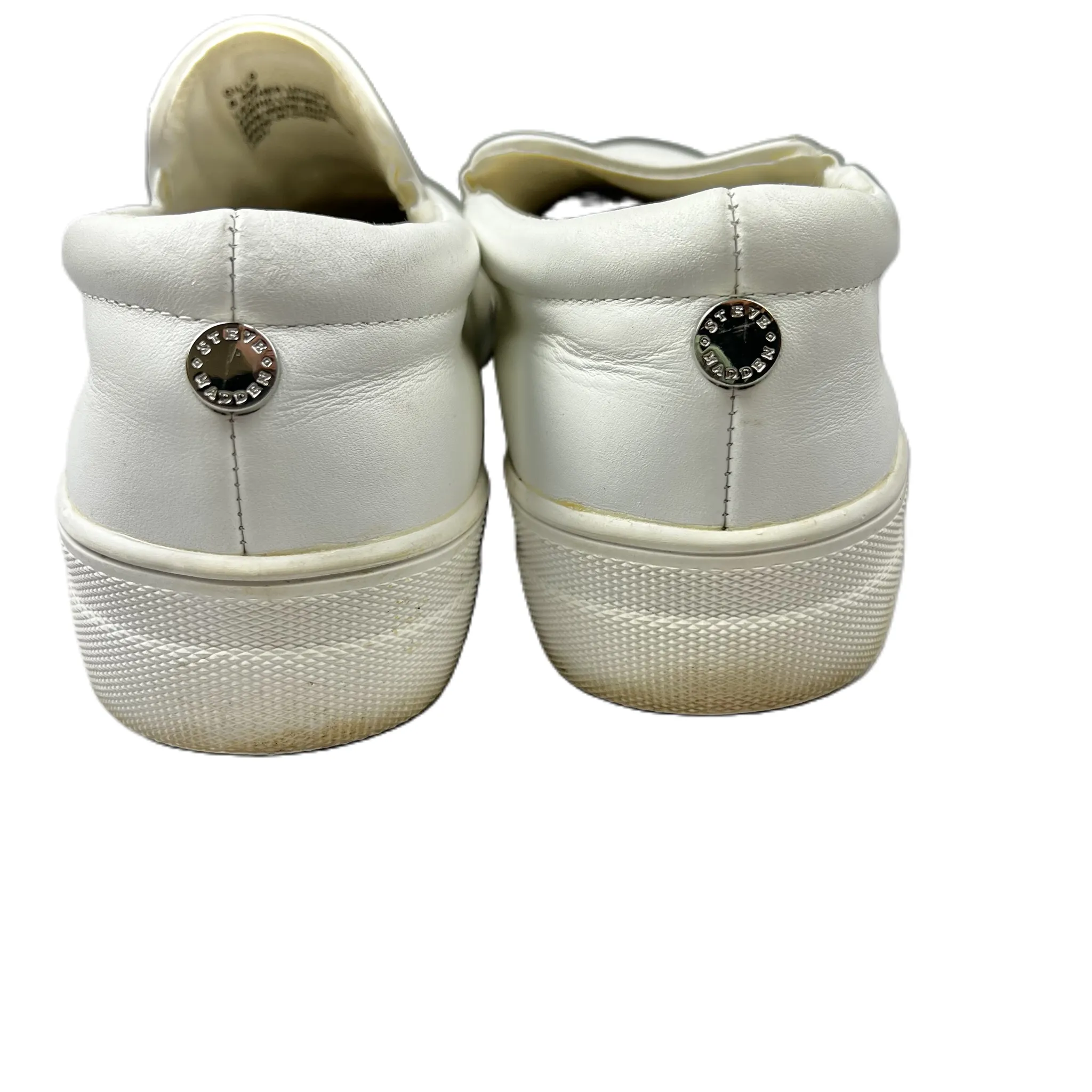 Baskets blanches par Steve Madden, Taille : 6.5