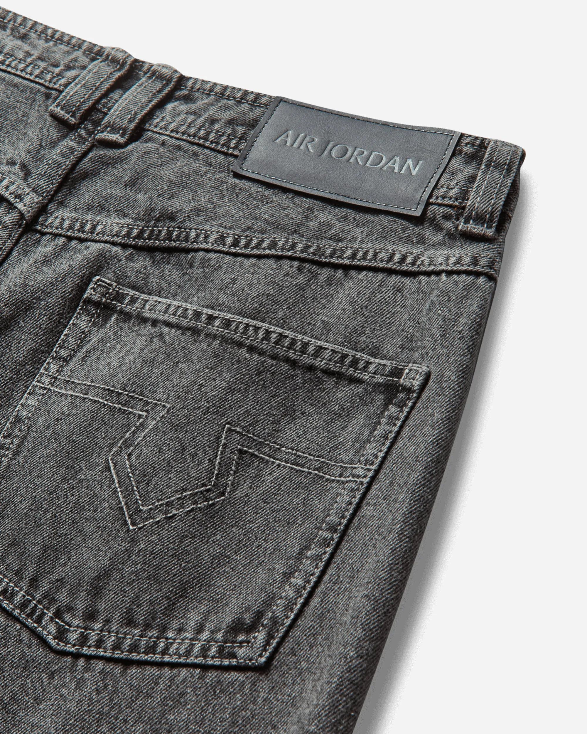 Pantalon en denim Air Jordan pour femme Noir / Gris métallisé plat