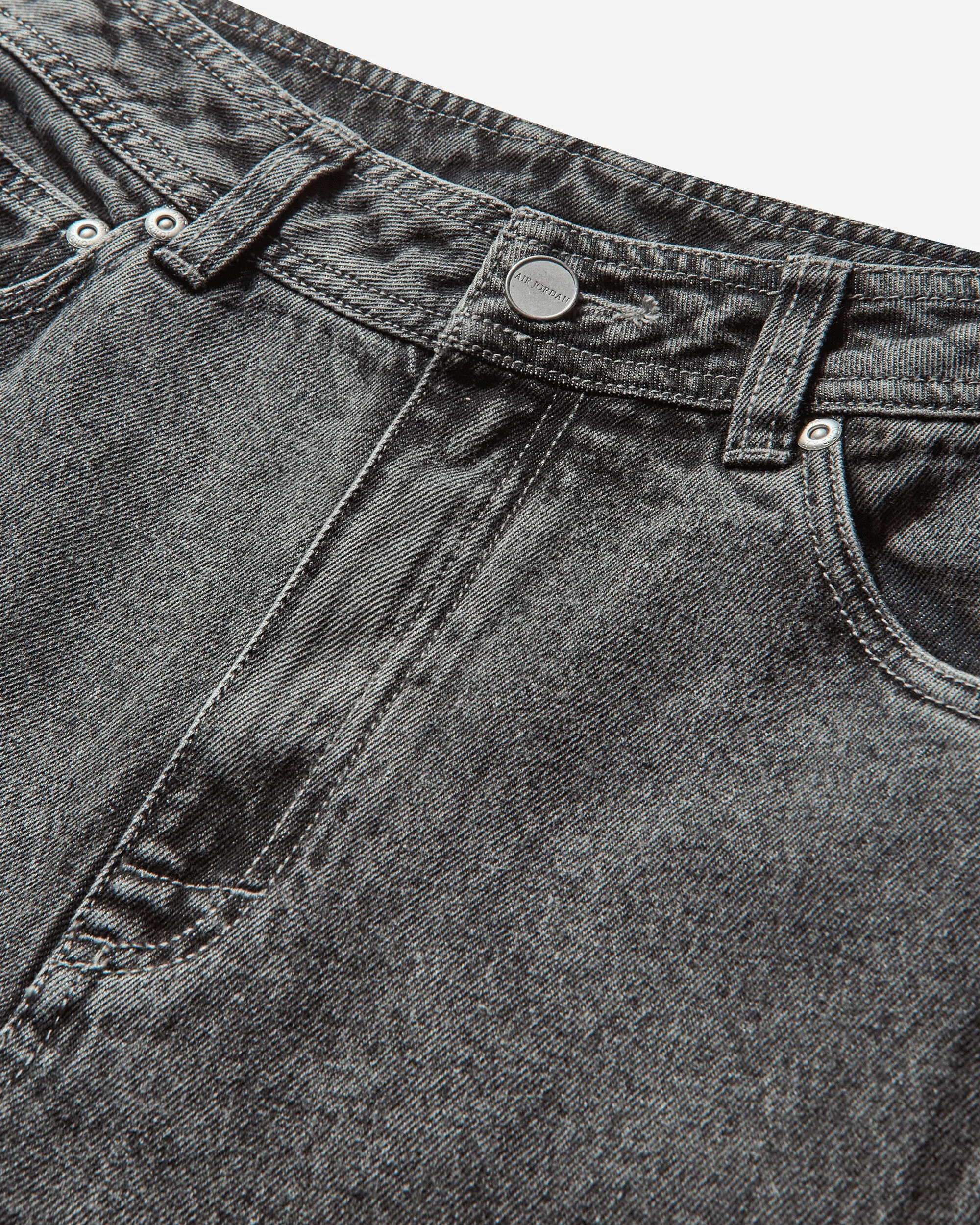 Pantalon en denim Air Jordan pour femme Noir / Gris métallisé plat