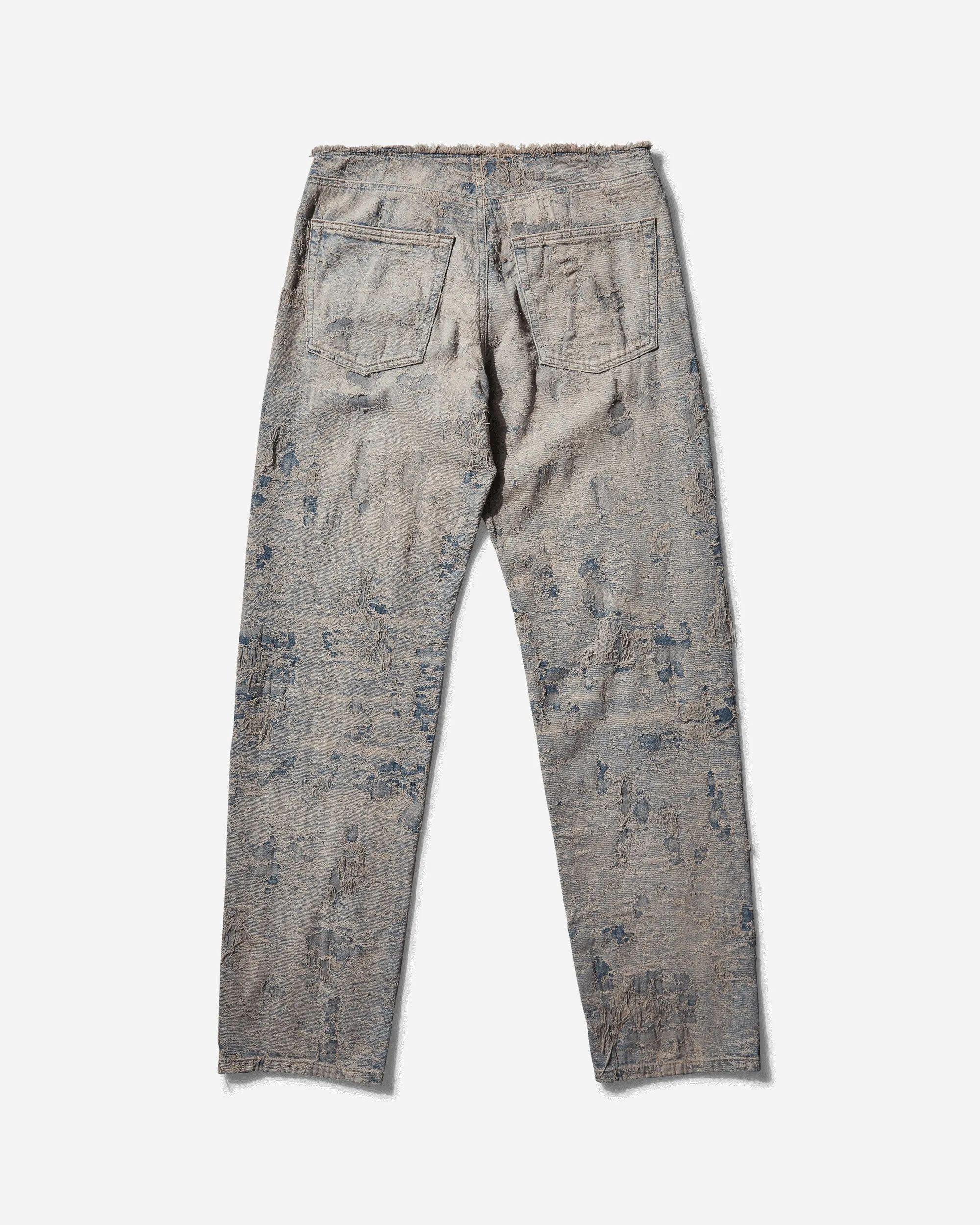 Pantalon droit en denim délavé D-Arker pour femme - Bleu