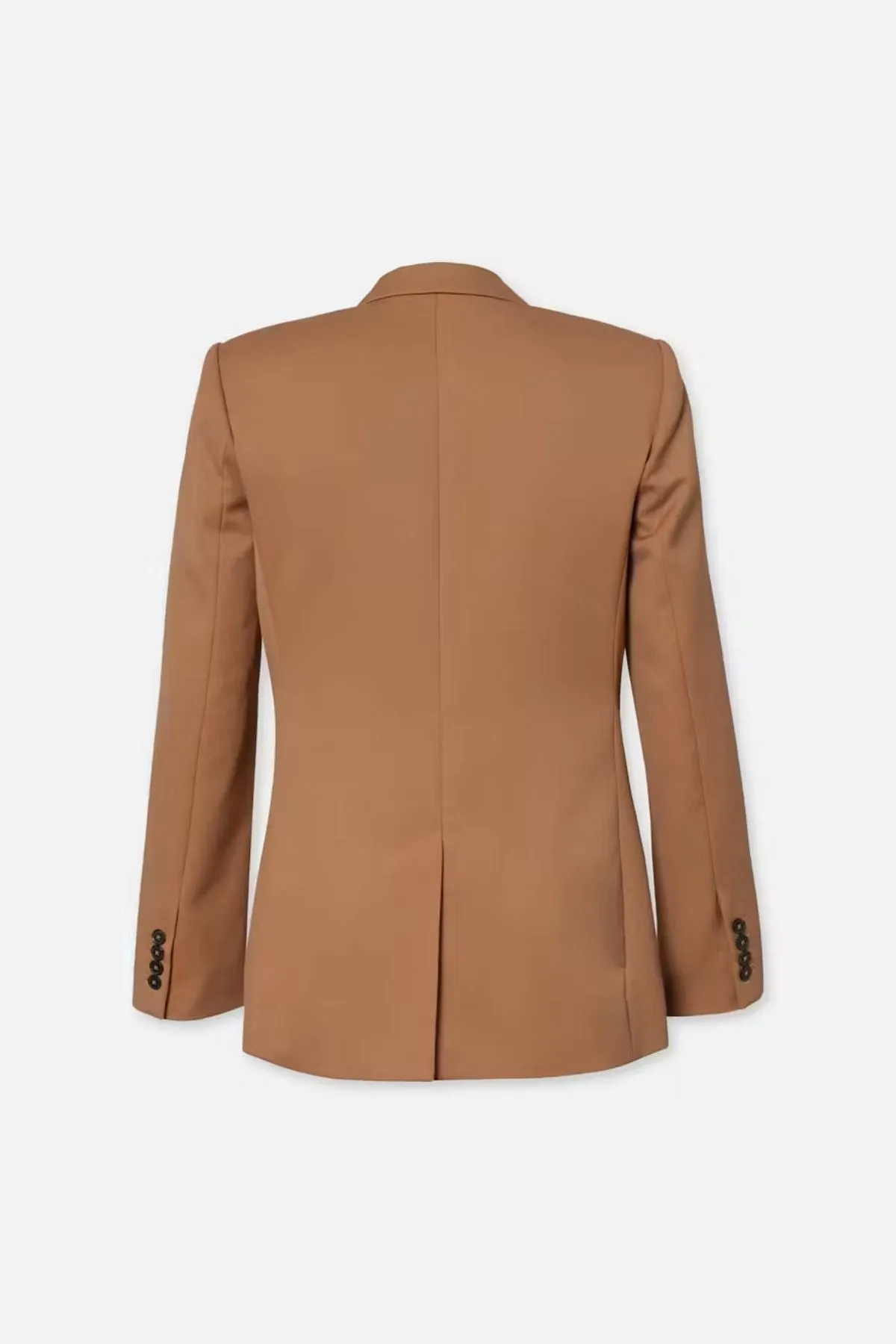 Veste quotidienne en denim pour femmes - Camel clair