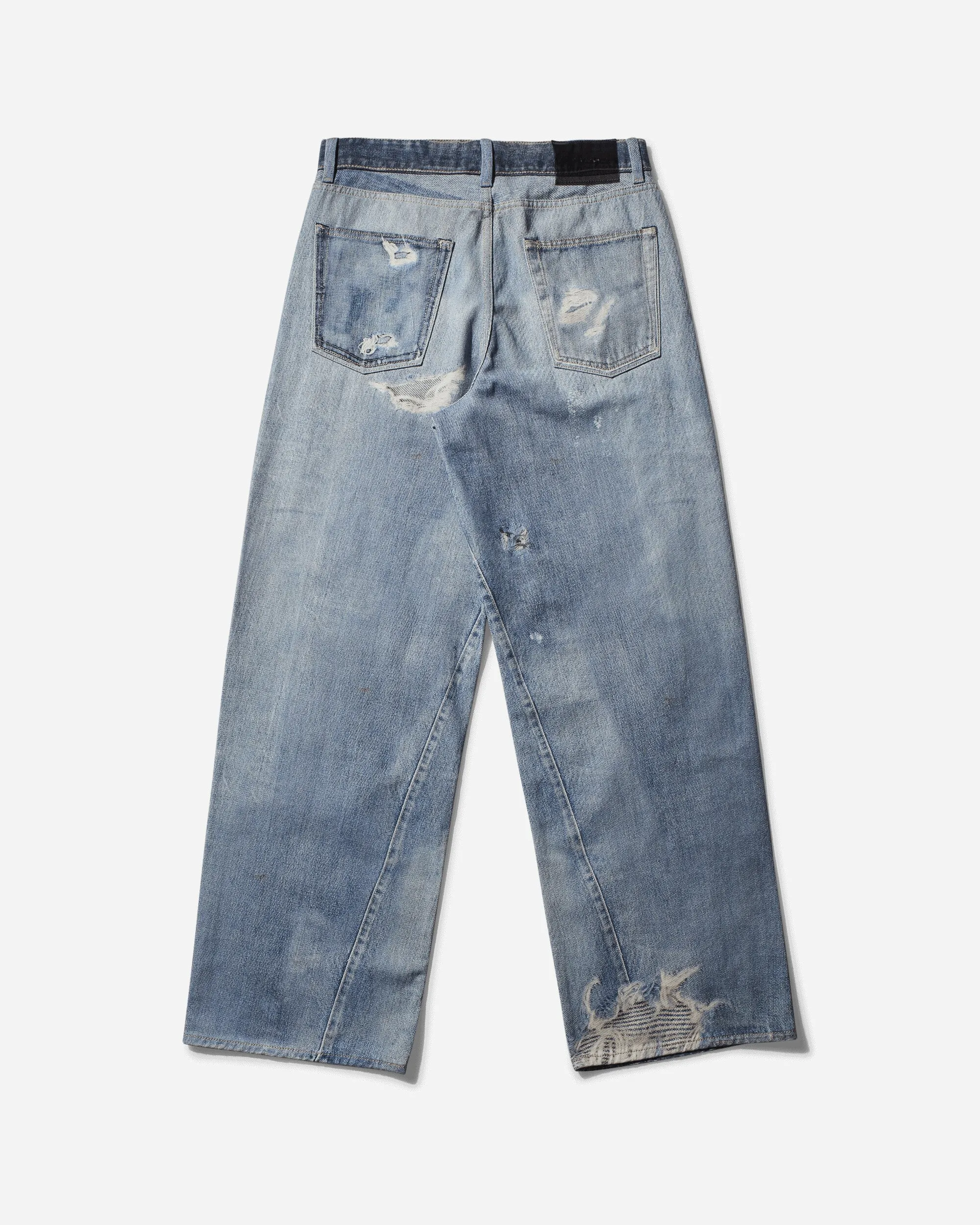 Jeans Femme Coupe Regular Imprimé Denim Numérique
