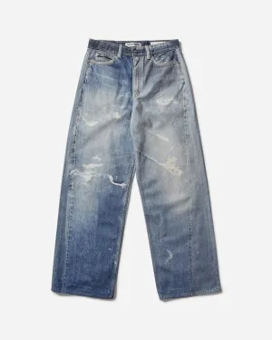 Jeans Femme Coupe Regular Imprimé Denim Numérique