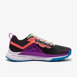 Chaussure de trail React Pegasus 4 pour femme en noir/magie braise-violet