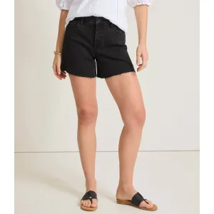 Vêtements de sport Tommy Bahama pour femmes - Shorts en jean décontracté noir 5 pouces Tommy Bahama pour femmes - Lavage noir côtier