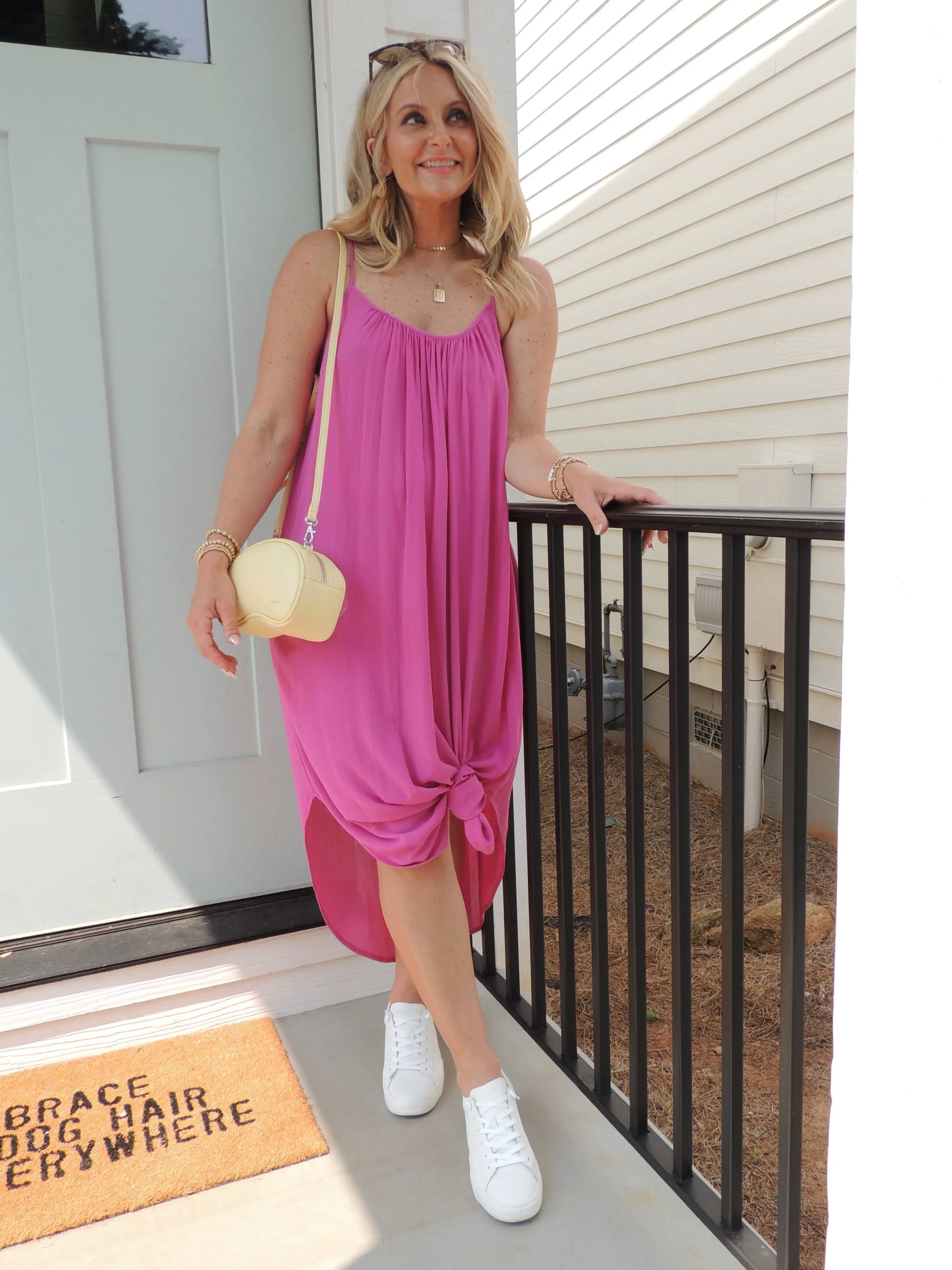 Z Supply Robe Midi Froissée Tiana - Soldes Finales 50% de réduction dans le panier